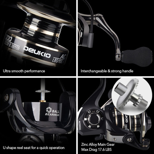 Mini Spinning Reel All Metal 3bb 5.2:1 Ultraleve Todos - Imagem 6