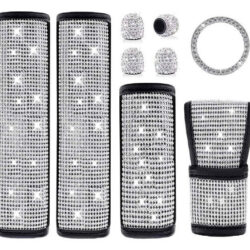 Acessórios De Carro Bling Para Mulheres Com Diamantes