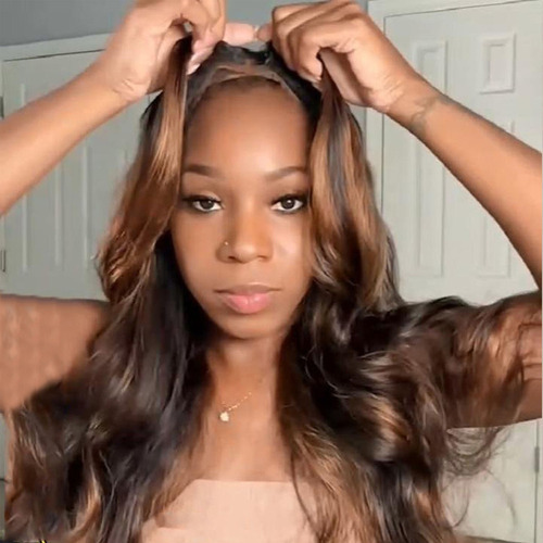 V Glueless #613 Peruca Loira Body Wave Beginner Friend - Imagem 27