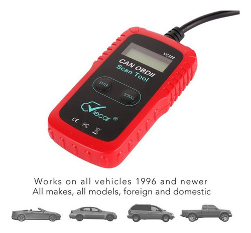 Leitores De Problemas Automotivos Viecar Vc300 | Diagnóstico