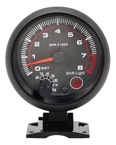 Tacômetro Automotivo... Luz Branca/preta De 75 0-8000 Rpm - Imagem 5