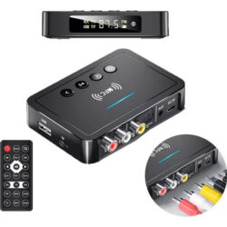 Receptor Áudio Bluetooth 5.0 Transmissor Fm Estére.