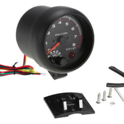 Tacômetro Automotivo... Luz Branca/preta De 75 0-8000 Rpm