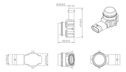 & Sensor De Estacionamento Para Carro 9261587adequado Para - Imagem 8