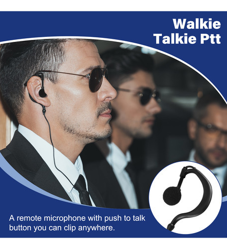 Fone De Ouvido Walkie Talkie Ptt Mic Radio Para Ic-f11-fs - Imagem 3