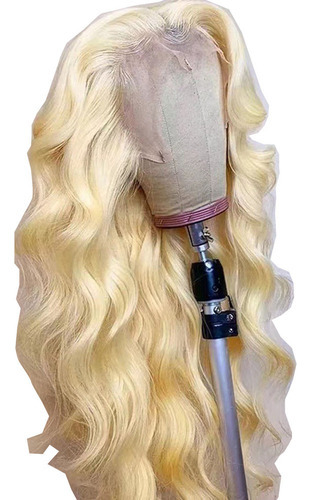 V Glueless #613 Peruca Loira Body Wave Beginner Friend