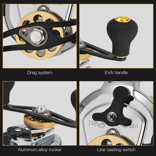 Espalhe Automático Do Fio 10+1 Bb Fly Fishing Reel Alumínio - Imagem 9
