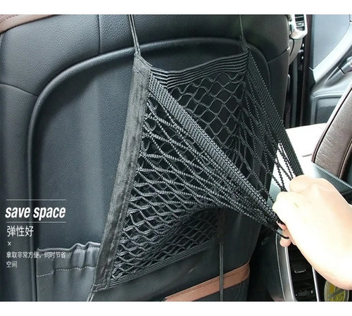 I Rede Organizador Preto Porta Treco Entre O Banco Do Carro - Imagem 6