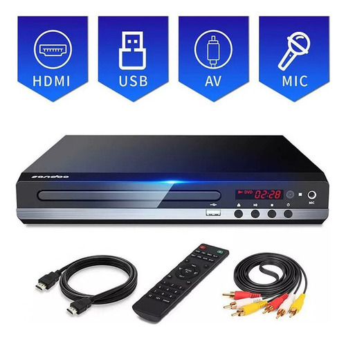 Dvd Player Multimídia Função E Karaokê 220v - Imagem 2