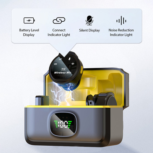 Microfone De Lapela Móvel Para Reprodução E Transmissão Ao V - Imagem 2