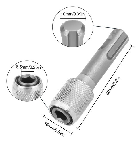 5 Unidades De Adaptador Sds- Drill Chuck, Adaptador Sds Bit - Imagem 7