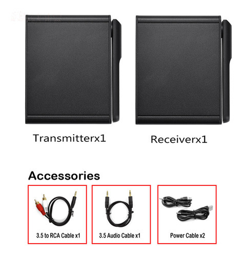 Adaptador De Áudio Sem Fio Digital Hifi De 2,4 Ghz Music Sou - Imagem 3