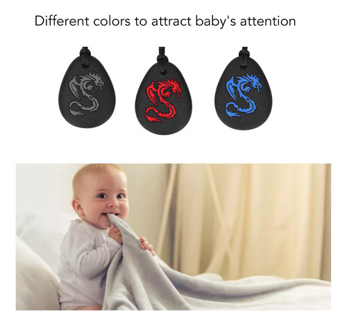 Colar De Mordedores De Bebê De 3 Peças De Silicone Refrigerá - Imagem 7