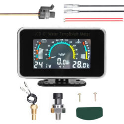 Medidor De Instrumentos Automotivos 3 Em 1 9-36v De Óleo De