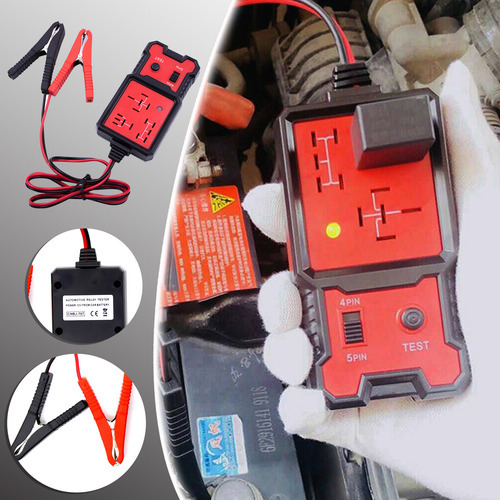 Testador De Relé Automotivo 12v De Quatro Pinos E Cinco Pino