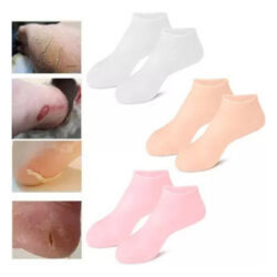// S Meia De Silicone Anti Rachadura Hidratação Dos Pés