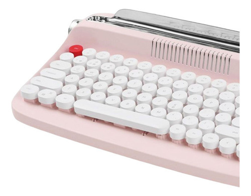 Teclas Redondas Retro Teclado Mecânico 84 Teclas Rosa - Imagem 3