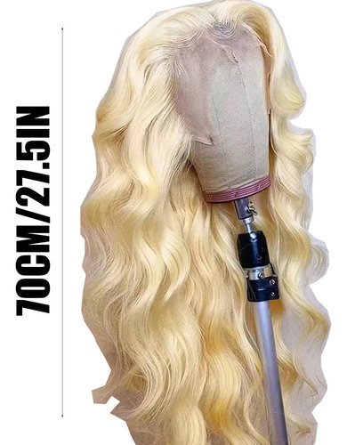 V Glueless #613 Peruca Loira Body Wave Beginner Friend - Imagem 3