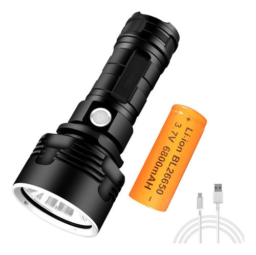 Lanterna Potente Led Xhp50 Tocha Usb Recarregável W - Imagem 3