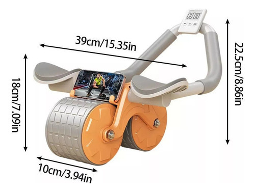 - Rolo Abdominal Com Roda De Rebote Automática E - Imagem 2
