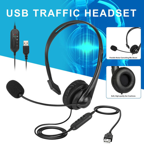 Fone De Ouvido Usb Com Microfone Com Cancelamento De Ruído - Imagem 8