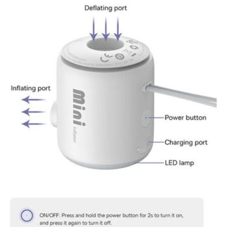 Compressor De Ar Elétrico Com Bomba De Ar Portátil Baseus P - Imagem 4