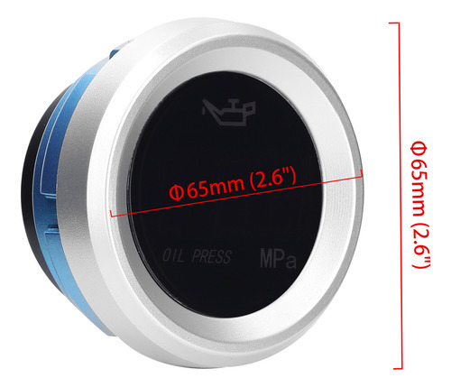 Medidor De Pressão De Óleo Digital Com Sensor De Alarme 0-1. - Imagem 3