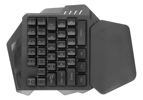Teclado Para Jogos Com Uma Mão 2.4g Wireless Rgb Lighting Ab - Imagem 2