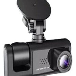 Câmera Dvr Dash 1080p Frontal E Traseira E Câmera Interna