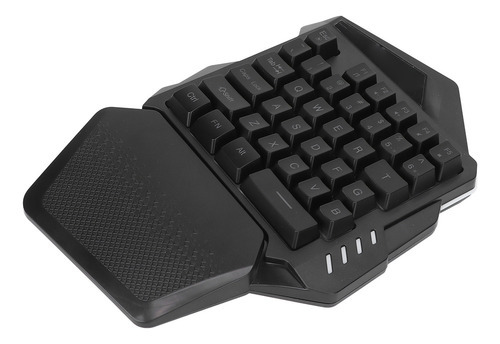 Teclado Para Jogos Com Uma Mão 2.4g Wireless Rgb Lighting Ab - Imagem 5