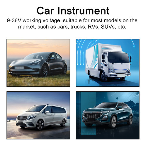 Instrumento Automotivo Water Universal Suv Rv 9-36v Digital - Imagem 5