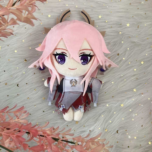 Genshin Impact Yae Miko Boneca Pelúcia Brinquedo Presente - Imagem 2
