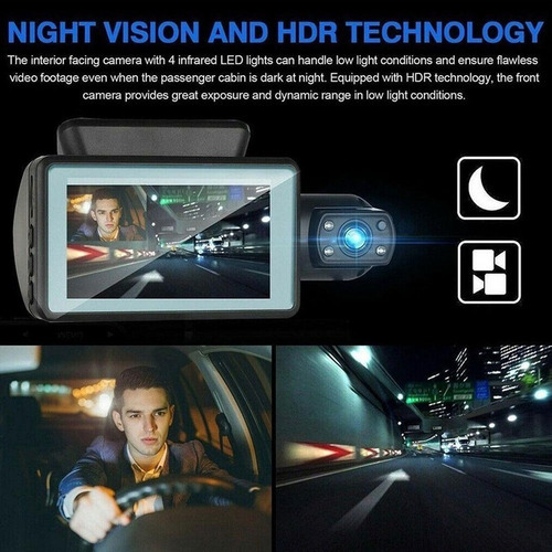 // Câmera De Vigilância Uber/taxi Para Carro Com Lente - Imagem 8