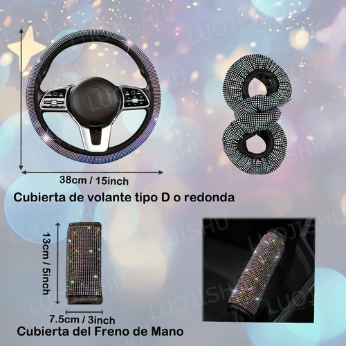 Capa De Volante Diamante Para Acessórios Automotivos - Imagem 13