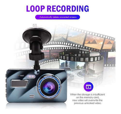 Full Hd Dvr Dash Cam - Gravador De Vídeo Com Câmera Dupla - Imagem 4