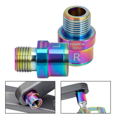 Adaptador De Pedal De De 1 Par Espaçadores De Pedal De Aço - Imagem 5