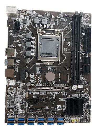 Placa-mãe B250 Btc 12 Usb3.0 Para Pci-e Interface