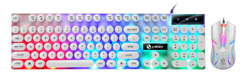 Conjunto De Teclado E Mouse Para Jogos Punk Retro Keyboard B - Imagem 10