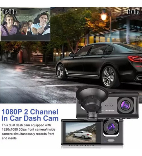 R Dvr Automotivo Câmera Frontal Interna Ré Grava Imagem E - Imagem 8
