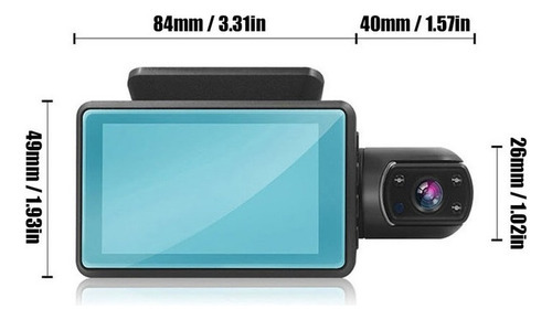 Of Câmera Dvr Para Veículos Automotivos Com Lente Dupla - Imagem 6