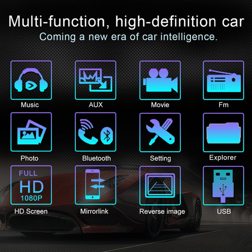 Gravador De Rádio Automotivo Universal De 7 Polegadas E 2 Di - Imagem 4