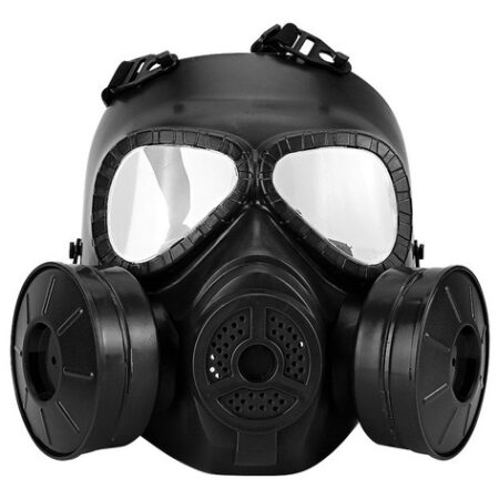 Máscara: Capacete Facial, Simulação De Gás, Realidade Milita - Imagem 3
