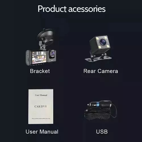Automotivo Câmera Frontal Interna Ré Grava Imagem E Som Wifi - Imagem 9
