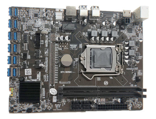 Placa-mãe B250 Btc 12 Usb3.0 Para Pci-e Interface - Imagem 4