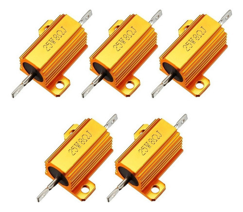 Para 25w 8 Ohm 5% Caixa De Alumínio Resistência Bobinada