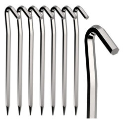 Ra Pegs De Barraca 8 Pçs 18cm Ganchos De Barraca De Metal