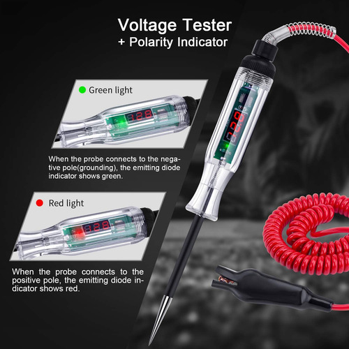 Testador De Circuito Automotivo De Led Digital Premium, Luz - Imagem 4