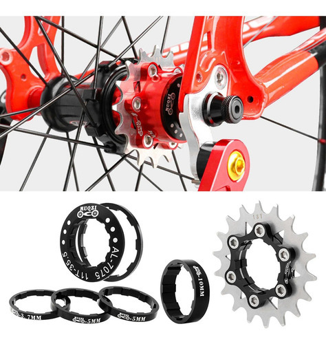 Espaçadores Leves De Cassete De Velocidade Única 18t, Fixie - Imagem 5