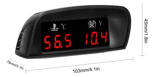 . Instrumento Automotivo Universal 1 2 Car Temperature - Imagem 6