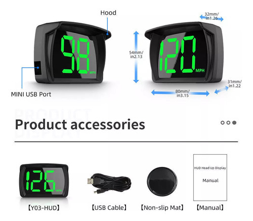Novo Velocímetro Digital Automotivo Hud Heads Up Display - Imagem 10